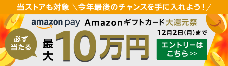 必ず当たる 最大1等10万円分！Amazon Pay：Amazonギフトカード大還元祭