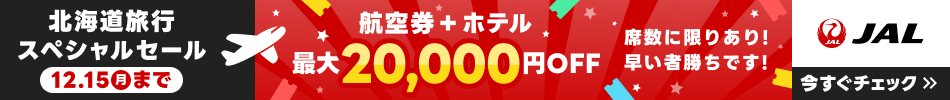 北海道スペシャルセール！最大20,000円クーポン配布中♪