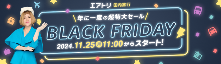 年に一度の超特大セール！ブラックフライデー2024/11/25 11:00からスタート！